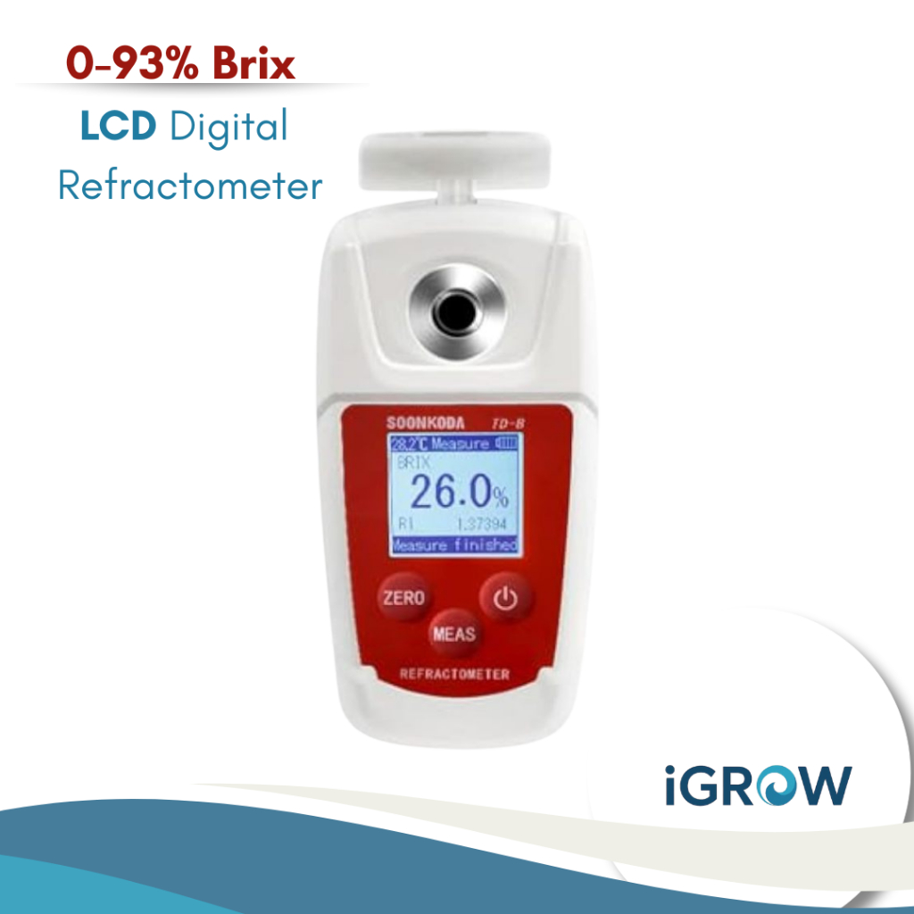 iGrow🔥 Digital 0-93% เครื่องวัดค่าความหวาน Brix Refractometer บริกซ์ รีแฟลกโตมิเตอร์ meter