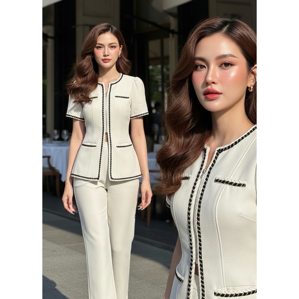 พร้อมส่ง เติม S-XL⚡️RM 9001 ชุดเดรสลายจุด เนื้อผ้าดีมาก #สกกไตล์สาวเวียด2026