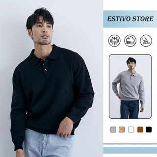 สูทโปโลชาย ฤดูหนาวอุ่น สไตล์สบายๆ-ธุรกิจ ซิมเพิลเข้ากับทุกสิ…