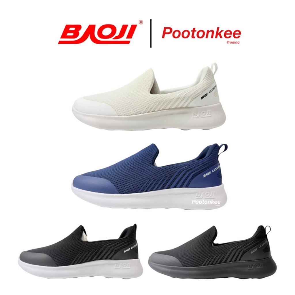Baoji BJW 729 รองเท้า บาโอจิ รองเท้าแบบสวม Slip on สำหรับผู้หญิง ไซส์ 37-41