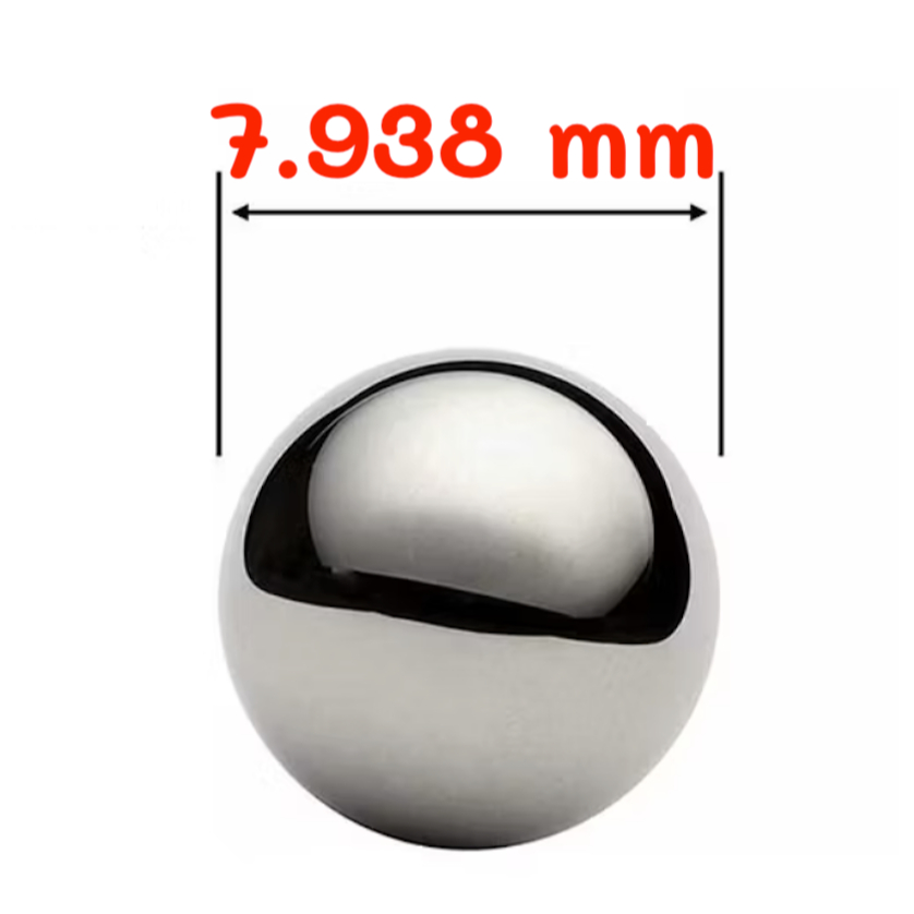 100 บาท 100 เม็ด 7.938 mm. ( 5/16") STEEL BALL สตีลบอล ลูกเหล็ก เม็ดกลมเหล็ก บอลเหล็ก ลูกเหล็ก ลูกกล