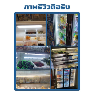 ไฟตู้แช่ LED กันน้ำ ติดง่าย ใช้ได้กับตู้เย็น-ตู้แช่แข็ง-ตู้ม่านลม ไฟ 220V ปลอดภัย แข็งแรง ทนทาน 0.6/0.9/1.2 M