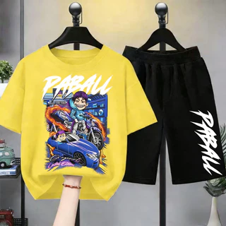 【จัดส่งไทย】2ชิ้น BOBเซ็ตชุดเด็ก เสื้อ+กางเกง ชุดสองชิ้นพร้อมส่ง&COD Children's T-shirt เสื้อยืดเด็ก คอตตอน ชุดสูทเด็กผู้