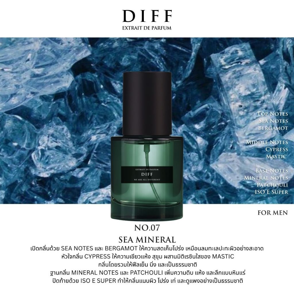 No.07 DIFF Extrait de parfum Sea Mineral
