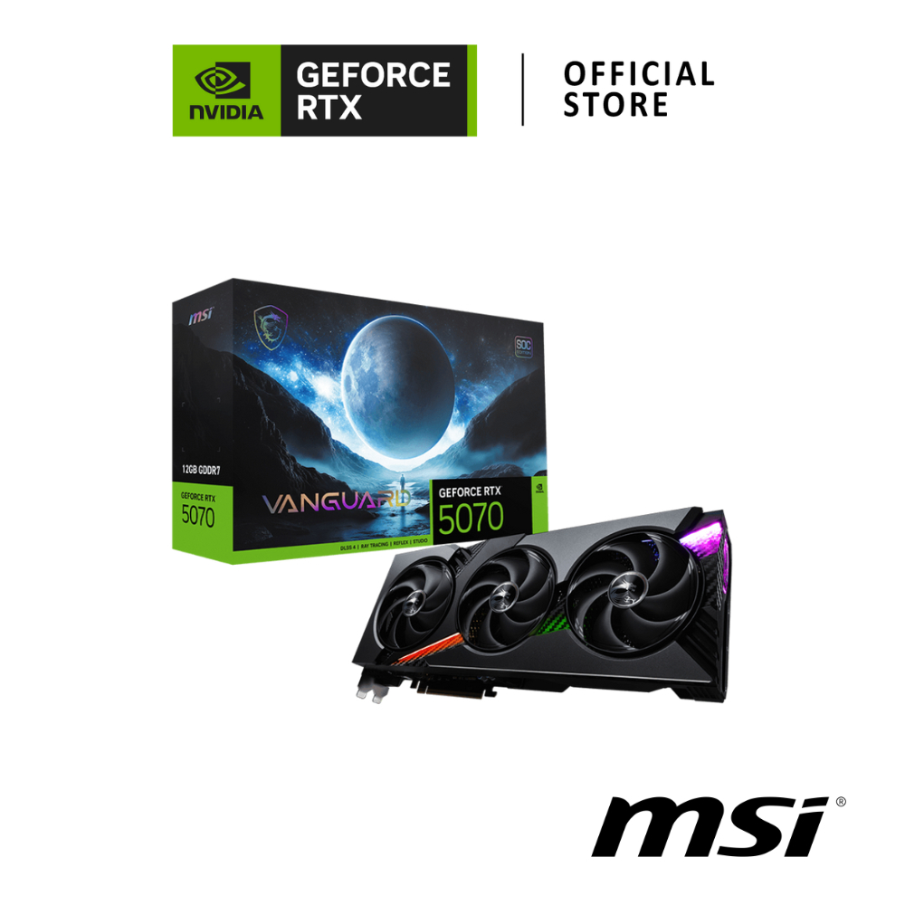 MSI GeForce RTX 5070 12G VANGUARD VGA CARD (การ์ดจอ)