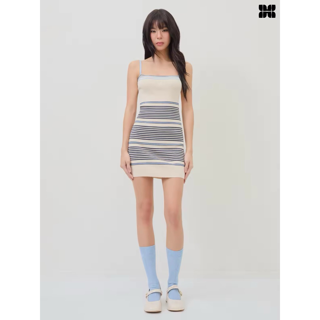 NEW🧁🥯 HEARTEYES - MINIDRESS ชุดเดรสสั้น ผ้านิท ไหมพรม