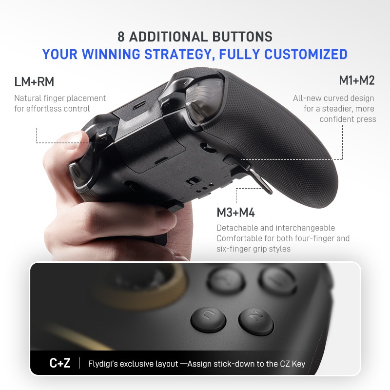 (ป.ศูนย์ไทย 1ปี) จอยเกม Flydigi Vader 5 Pro จอยเกมส์ Vader5 Pro จอยเกมส์สำหรับมือถือ จอยเกมส์pc  จอย nintendo switch - รูปที่ 5