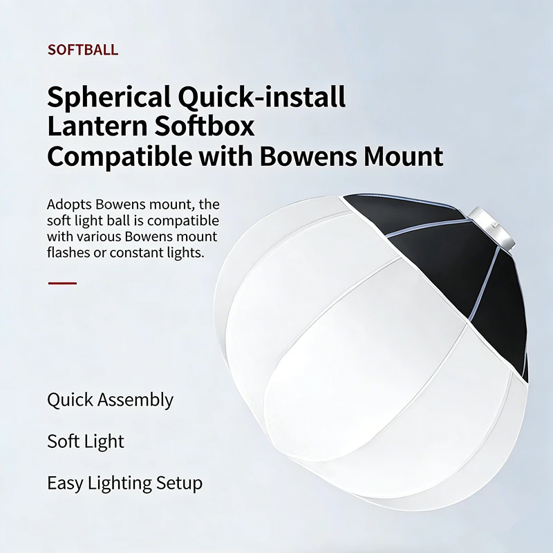 ไฟสตูดิโอ LED 500W พร้อม Lantern Softbox 65ซม และขาตั้ง