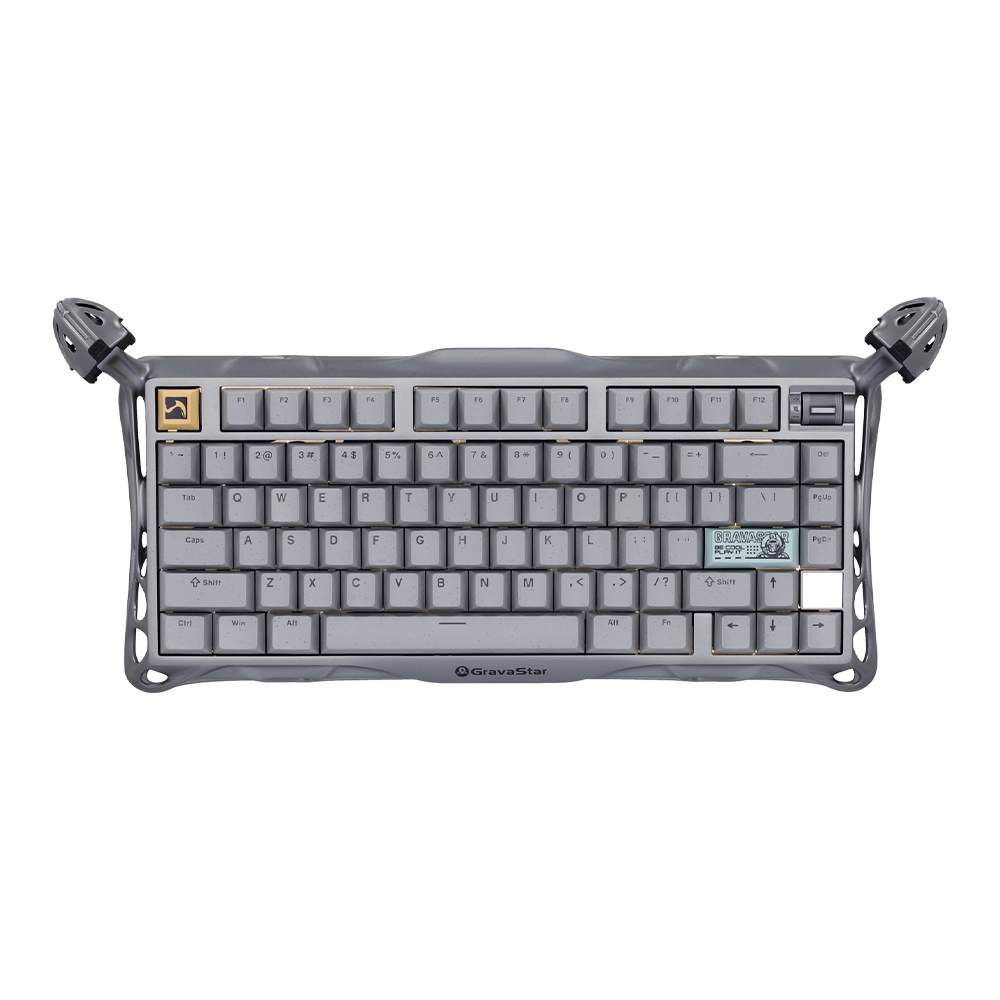 WIRELESS KEYBOARD (คีย์บอร์ดไร้สาย) GRAVASTAR MERCURY K1 PRO (CONCRETE GRAY) (GRAVASTAR X KAILH SPEE