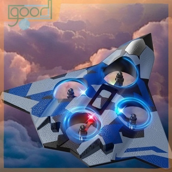 ของเล่นเครื่องบินโฟมควบคุมระยะไกล มาพร้อมระบบกันสั่น 4 แกนที่อัพเกรดใหม่ ตัวเครื่อง ABS ยืดหยุ่นสูง รูปลักษณ์เท่ ควบคุมไ - รูปที่ 5