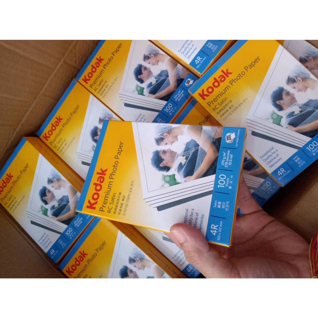 กระดาษปริ้นท์รูป KODAK 📇สวยสุดในรุ่น 4x6 นิ้ว ผิวกึ่งมัน-ด้าน  ☄️อิงค์เจ็ท &เลเซอร์ 🌡️โกดัก  Ultra Premium   🛒270 แกรม