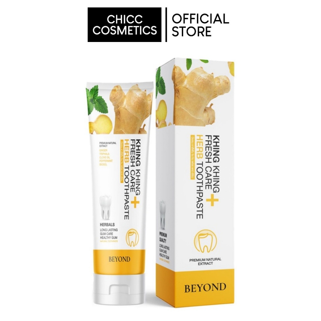 BEYOND KHING KHING WHITENING FRESH CARE HERB TOT ยาสีฟันขิงขิง 50G.