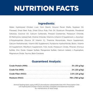 exp.12/2027 Hill's Prescription Diet Skin/Food Sensitivities z/d Canine 370 g ประกอบการรักษาโรคผิวแพ้ง่าย/แพ้อาหาร