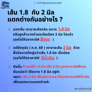 เชือกร่มถักโครเชต์ (2มิล 500g) ตราปลาคาร์ฟ CARP ถักกระเป๋า งานฝีมือ 2mm crochet cord (ถุงสีน้ำเงิน)