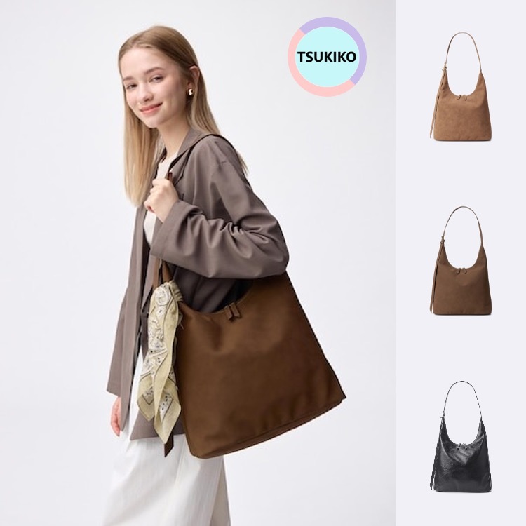 GU กระเป๋า 2WAY (สะพายไหล่และสะพายข้างได้) หนังเทียม/ GU 2WAY long belt bag