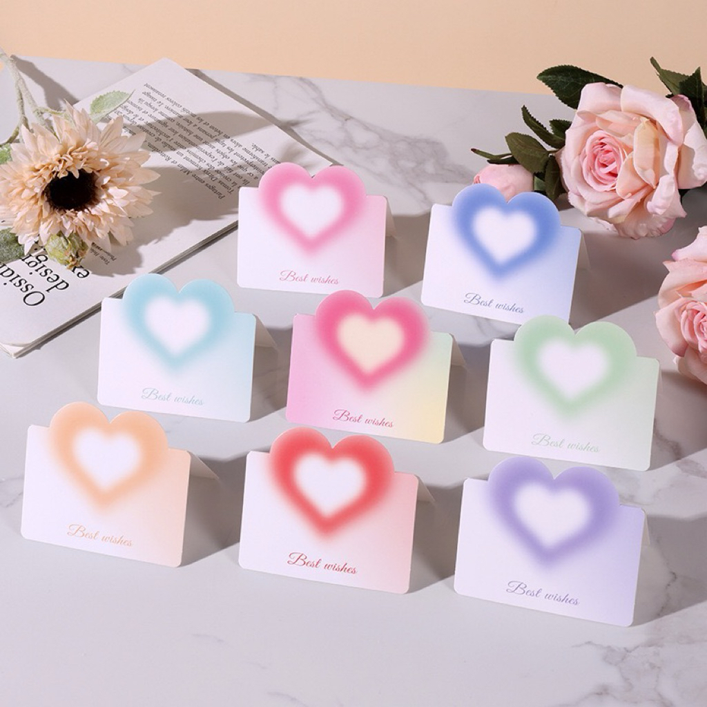 (แบบ A6): การ์ดอวยพรลายหัวใจ การ์ดวาเลนไทน์ การ์ดอวยพรpop up การ์ดลายสวยน่ารัก ราคาถูก