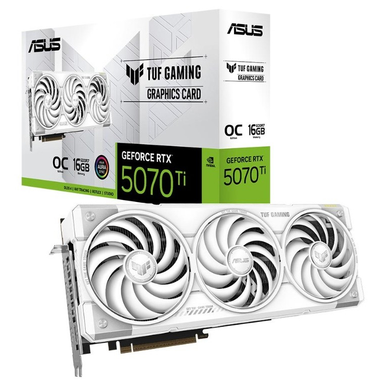ASUS TUF RTX5070Ti 16GB GDDR7 OC EDITION WHITE