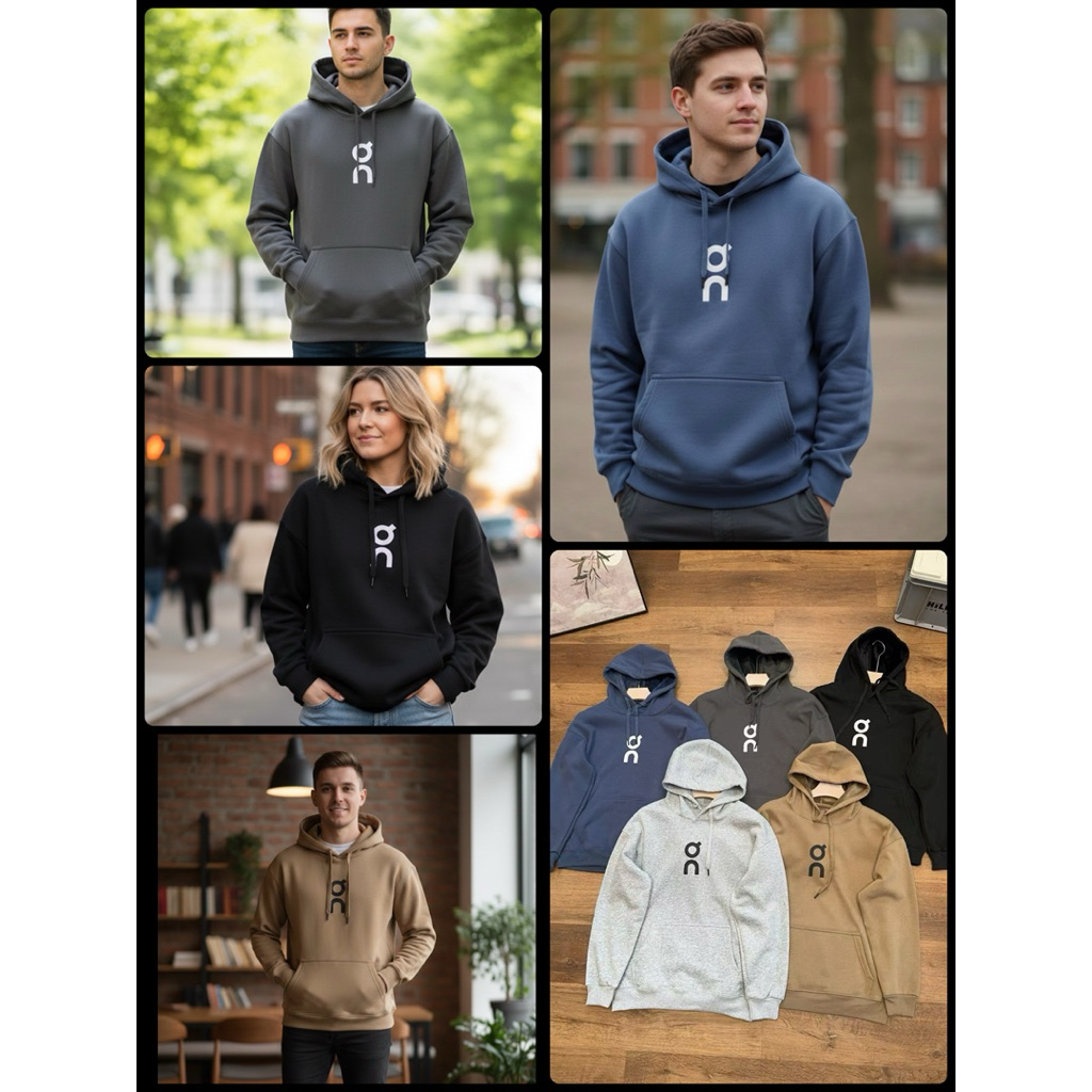 สเวตเตอร์ ฮู้ด On Club Hoodie Women Black มี 5 สี