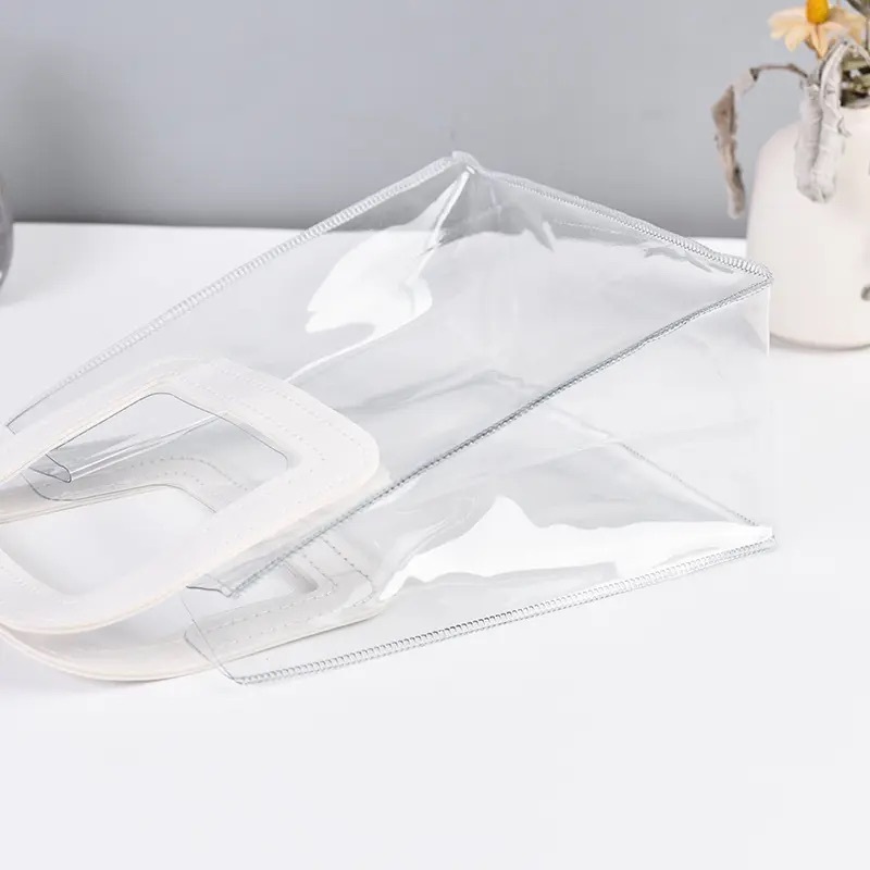 ถุงของขวัญ PVC ใส หนา กระเป๋าจัดกิ๊ฟเซ็ท สำหรับใส่ของขวัญ ดอกไม้ ของชำร่วย ขนม ของฝาก ของขวัญ - รูปที่ 6