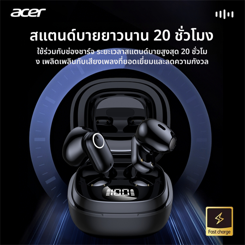 Acer OHR501 หูฟังบลูทูธ ลดเสียงรบกวน ENC หูฟังบลูทูธไร้สาย HiFi HD Call พร้อมไมโครโฟน หูฟังไร้สาย Bluetooth 5.4 เสียงดี - รูปที่ 5