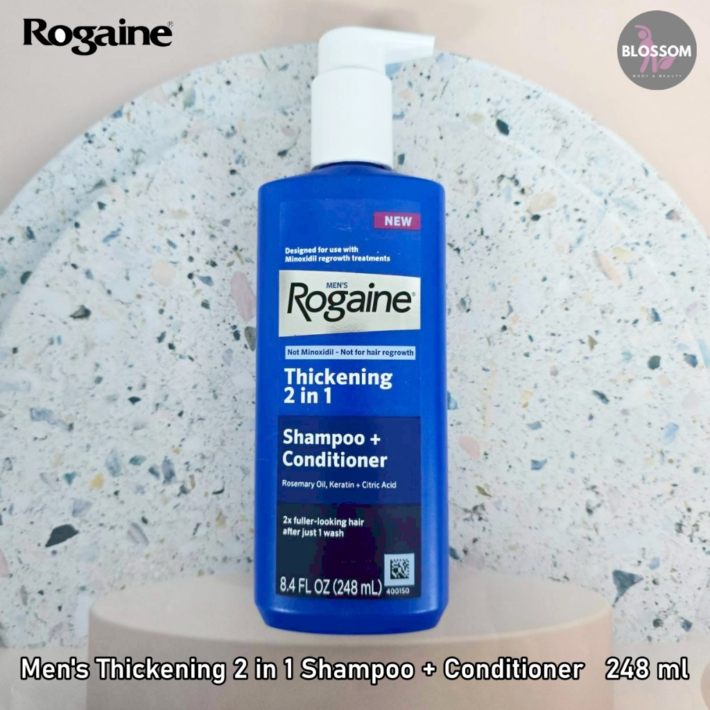 Rogaine - Men's Thickening 2 in 1 Shampoo + Conditioner 248 ml แชมพูและครีมนวดผม สำหรับผู้ชาย