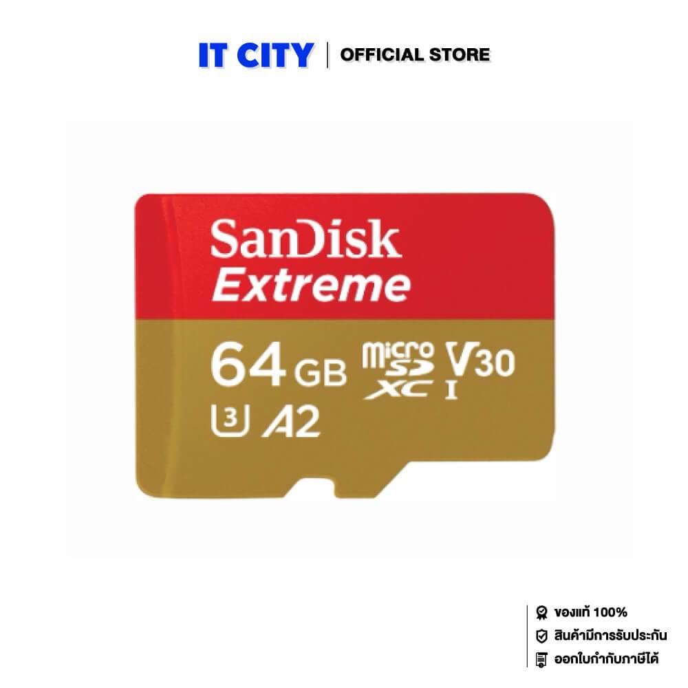 SanDisk Extreme microSDXC, SQXAH 64GB, V30, U3, C10, A2, UHS-I, 170MB/s R, 80MB/s W ME6-000952