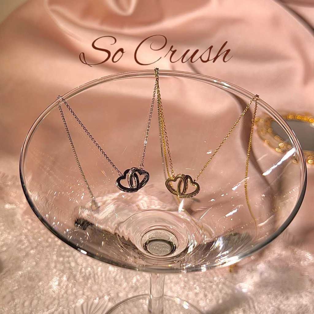 Socrush.bkk | TWINHEART necklace | SN-033 | สร้อยคอ หัวใจ สร้อยคู่