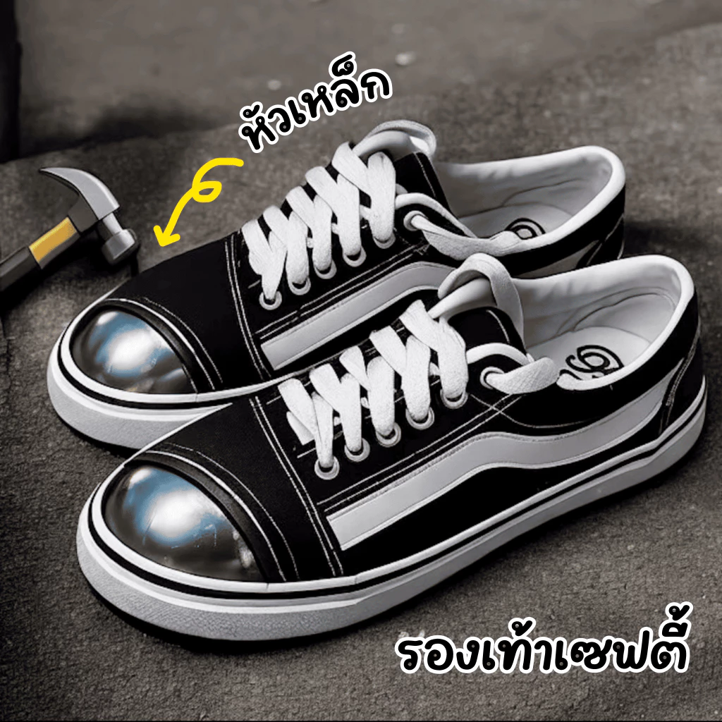 รองเท้าเซฟตี้ PANDO E8 SAM1 Safety หัวเหล็ก กันกระแทก ใส่ทำงานได้ ใส่เที่ยวก็เท่ ไซซ์ 39-45