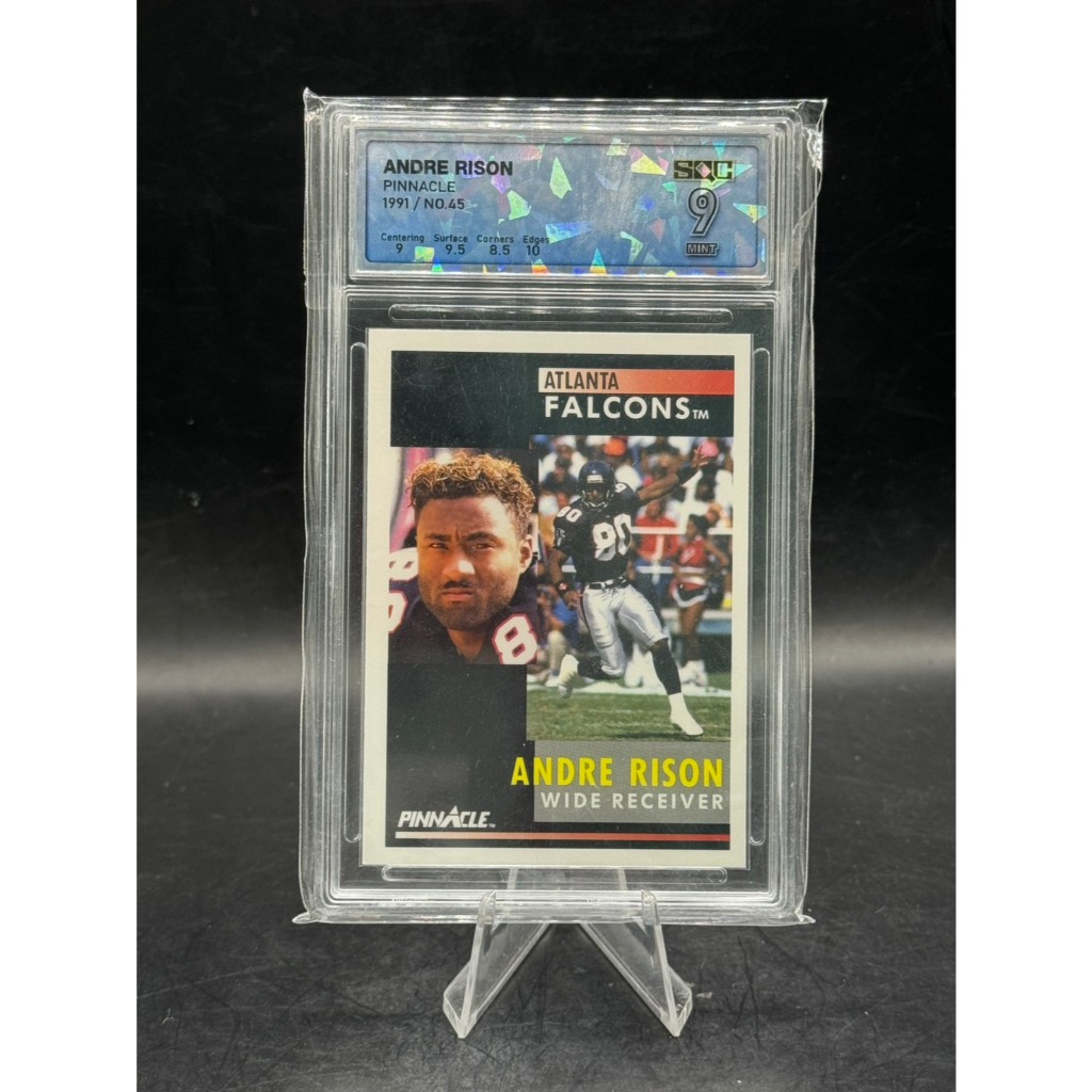 [SQC 9 Mint] การ์ด Andre Rison 1991 Pinnacle #45 Atlanta Falcons (Bad Moon Legend)