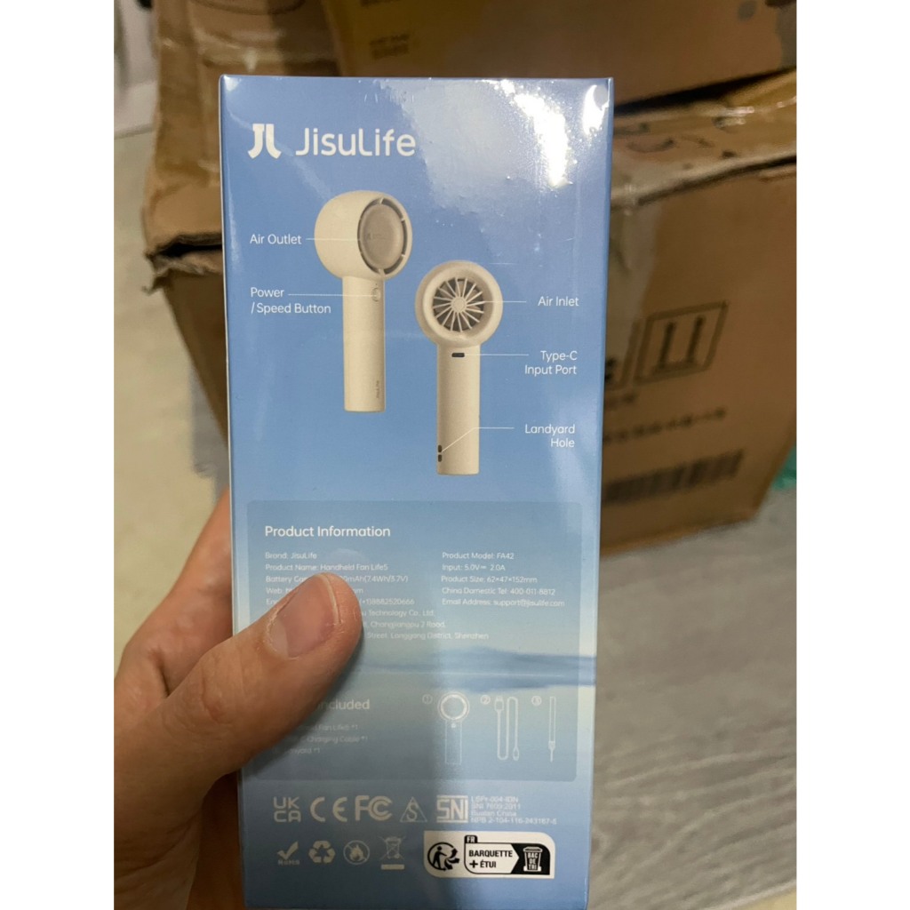 ของใหม่ JisuLife พัดลมมือถือ Life5 Plus ลงทะเบียนประกันในไทย ราคา ถูกที่สุด ดีลบีเคเค แกลเลอรีภาพที่ 5
