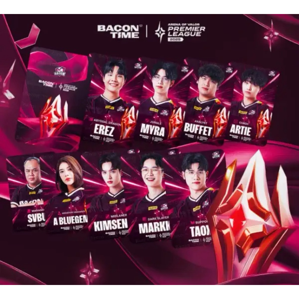 การ์ดนักแข่ง Bacon Time APL 2025 Limited Edition ของแท้ 100%