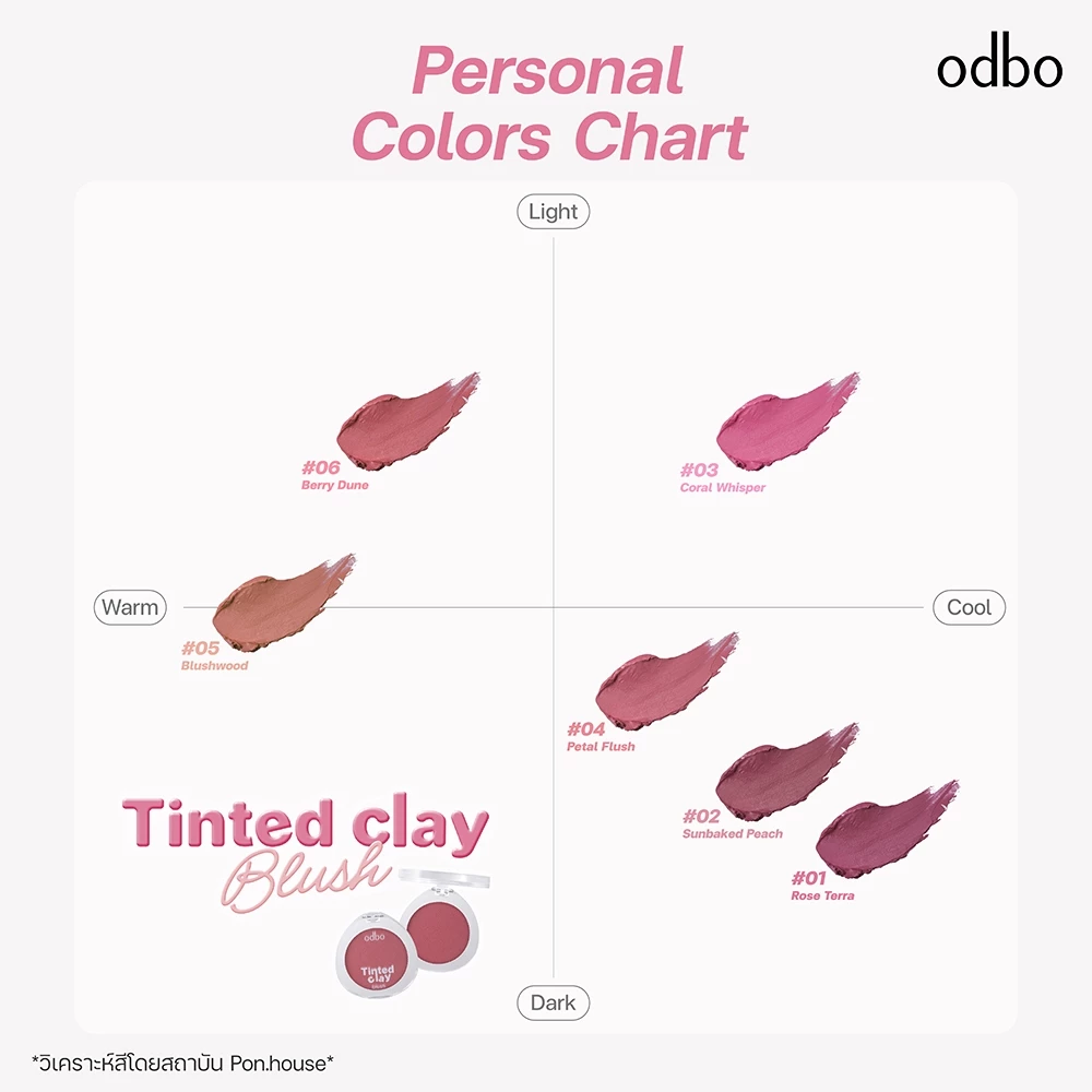 ODBO TINTED CLAY BLUSH -OD1326 thumbnail 8