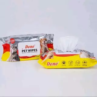 ทิชชู่เปียก ผ้าเปียก ถุงมือ DONO PETSOFT ใช้ทำความสะอาด ใบหน้า หู และรอบดวงตา อ่อนโยนต่อสุนัข แมว ใช้ได้ทุกวัน