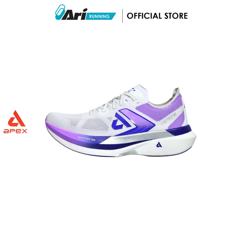 APEX SWIFT 2.0 PRO - WHITE/VIOLET (APF-002-2) รองเท้าวิ่ง APEX SWIFT สีขาวม่วง
