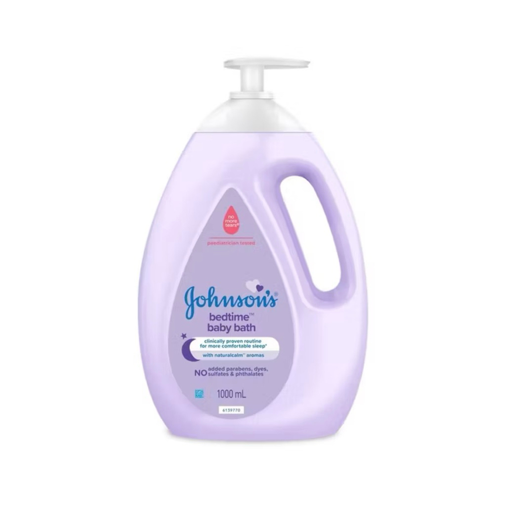 1000 ml. ผลิต 10/25 Johnson’s Bedtime Baby Bath จอห์นสัน สบู่อาบน้ำเด็ก สีม่วง เบดไทม์ เบบี้ บาธ