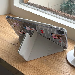 🔥พร้อมส่ง🔥เคสป้องกัน iPad แบบพับ Y Air8 Air7 Air13ที่ใส่ปากกา Mengqiqi เคส iPad ถอดออกได้ Gen11 Gen9