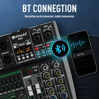Ready Stock Audio Mixer ผลิตภัณฑ์ในสต็อก ABD-AK4/6/8 Channel มิกเซอร์เสียงมืออาชีพ 99 DSP เสียงบลูทูธ USB อินเตอร์เฟซเสี