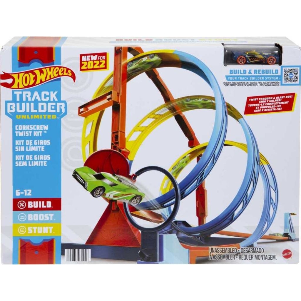 Hot Wheels Track Builder Unlimited Corkscrew Twist Kit