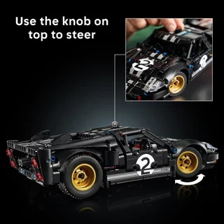 LEGO Technic 42223 1966 Ford GT40 MKII Race Car (793pcs.), Building Blocks, Kids Toy