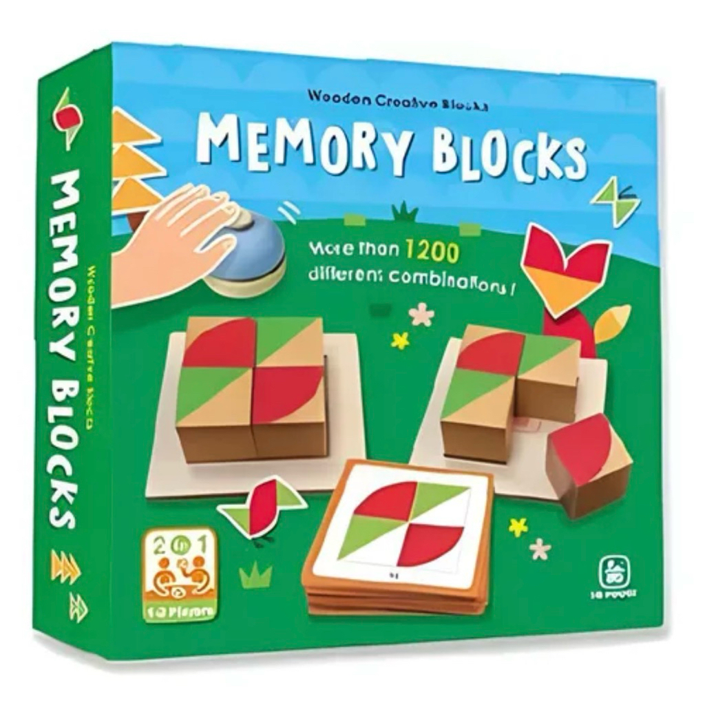 พร้อมส่ง-เตรียมสินค้า 5 วัน📍 Memory Blocks (IQ House) เกมส์ฝึกทักษะความจำ เด็ก 3 ขวบขึ้นไป
