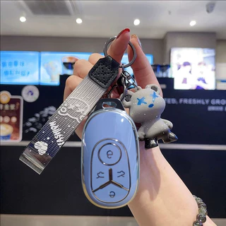 (พร้อมส่ง)เคสกุญแจเหมาะสำหรับGEELY EX2 พวงกุญแจ เคสป้องกันรอยกุญแจ