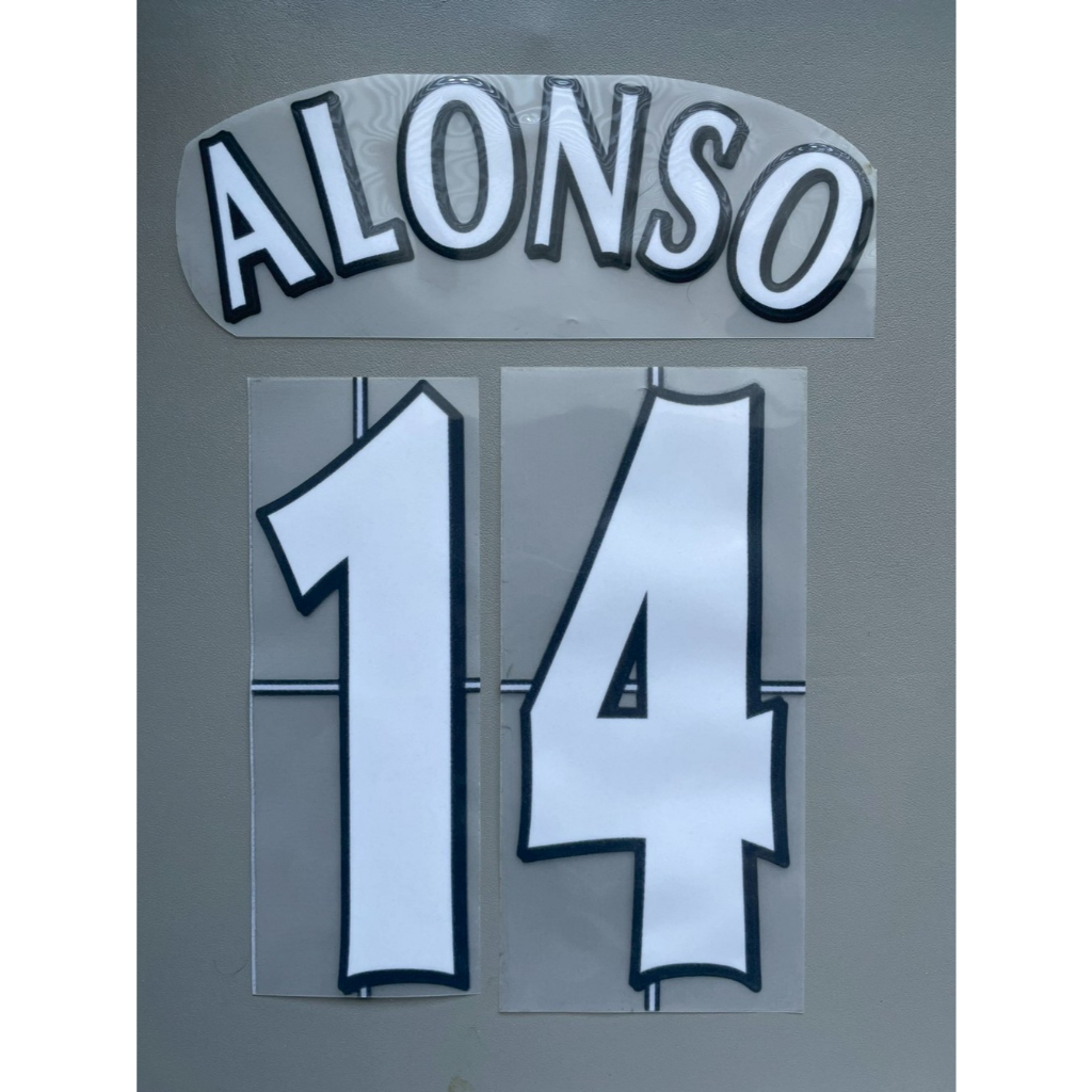 Name set - ALONSO 14 Liverpool UCL 2025 กำมะหยี่