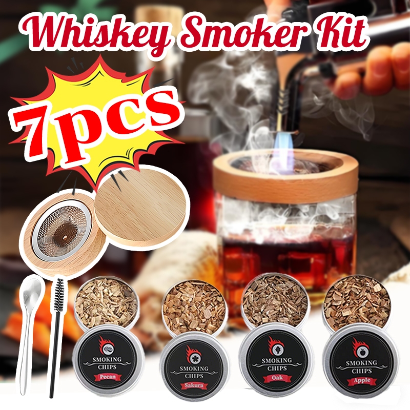 ชุดค็อกเทลค็อกเทลรมควัน Whiskey Smoker Kit ฝา  สําหรับค็อกเทล