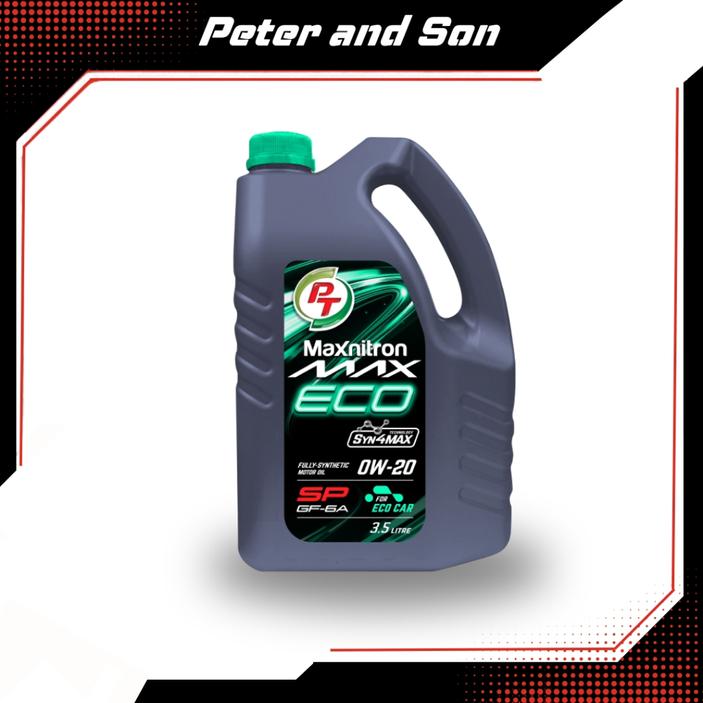 PT MAXNITRON MAX ECO (0W-20) น้ำมันเครื่องเบนซินสังเคราะห์แท้ 3.5L