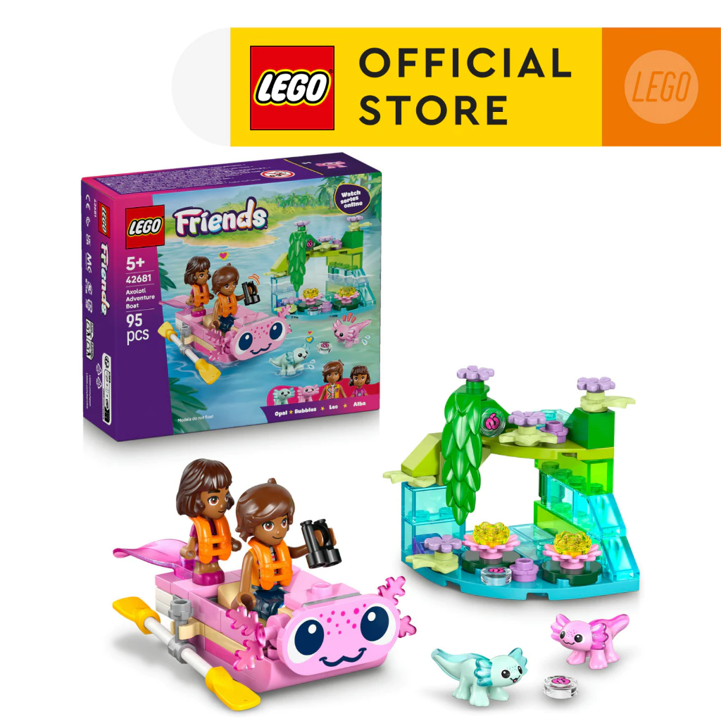 LEGO Friends 42681 Axolotl Adventure Boat (95pcs.), Building Blocks, Kids Toy