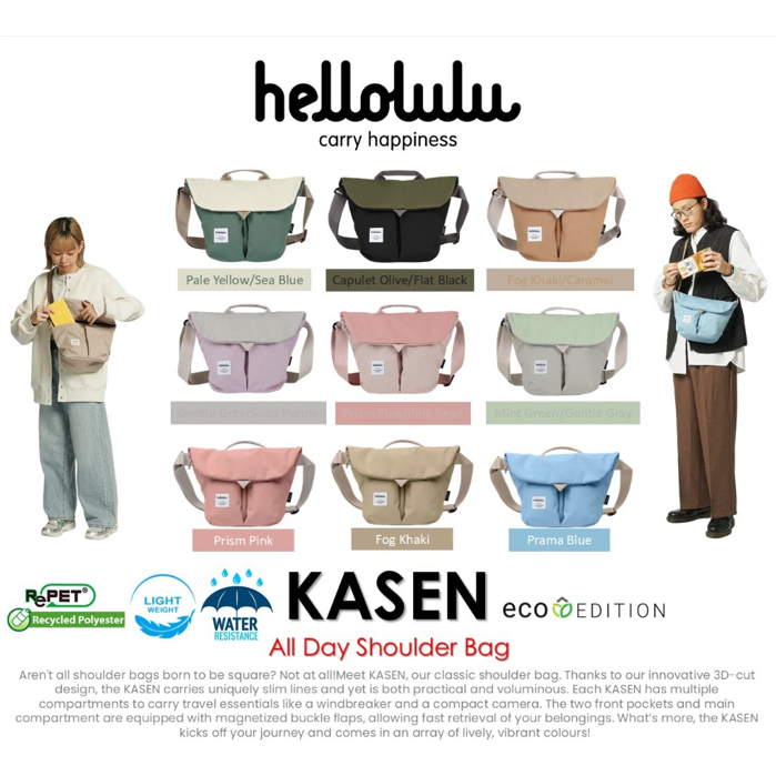 Hellolulu รุ่น KASEN (ECO Edition) - All Day Shoulder Bag (BC-H50400) กระเป๋าสะพายข้าง สะพายไหล่ Shoulder Bag