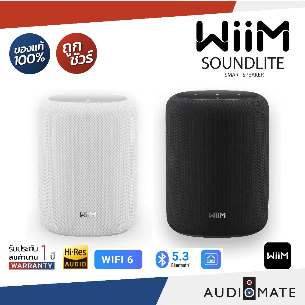 WiiM SOUND LITE/Smart Speaker /100W/AI RoomFit/Stereo Pairing /รับประกัน 1 ปีโดย Sound Republic/AUDI