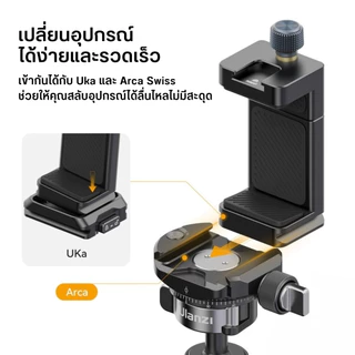 Ulanzi MA33 Arca Swiss Phone Mount หัวจับมือถือ ที่จับมือถือ แบบปลดเร็ว สำหรับต่อขาตั้ง ไม้เซลฟี่