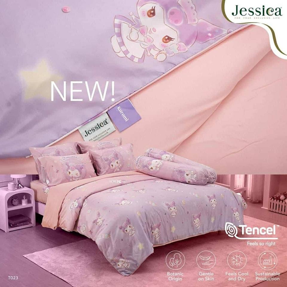 T023 JESSICA TENCEL คุโรมิ ทอ 500 เส้น ชุดเครื่องนอนเจสสิก้า ผ้าปู ผ้าห่ม สัมผัสเรียบหรู ดุจเเพรไหม