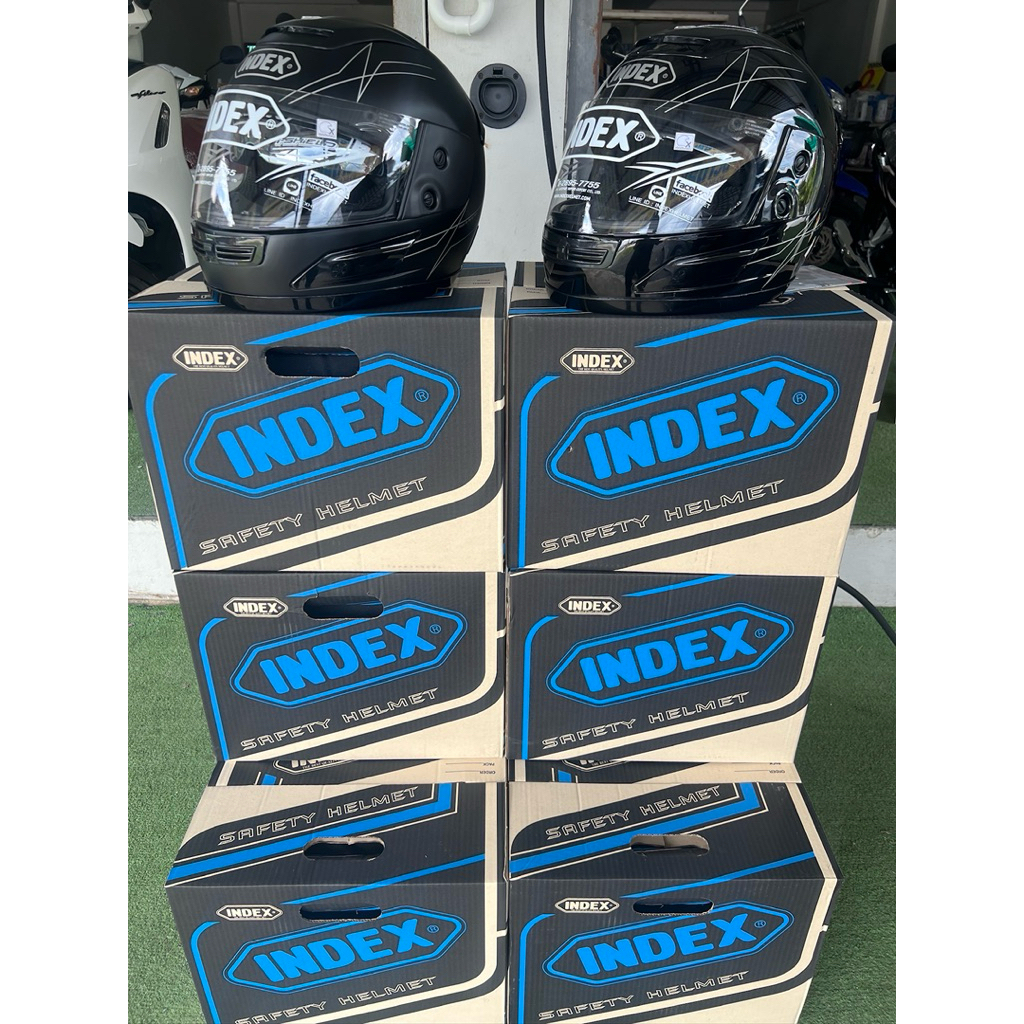 หมวกกันน็อคเต็มใบIndexแท้ไซส์Lคละสี